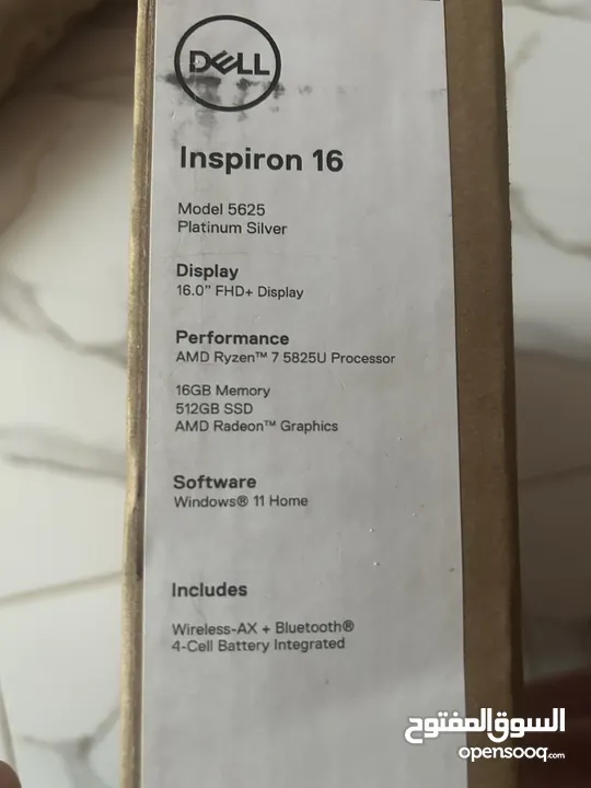 DELL INSPIRON 16 AMD RYZEN 7 516GB