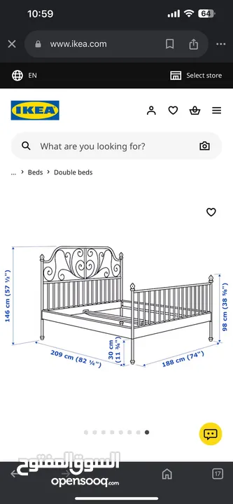 Double size bed