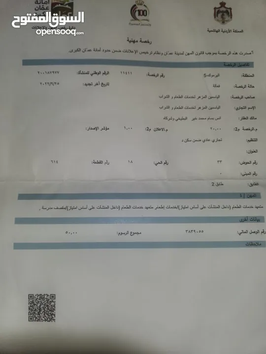 سجل تجاري ورخصة مهن
