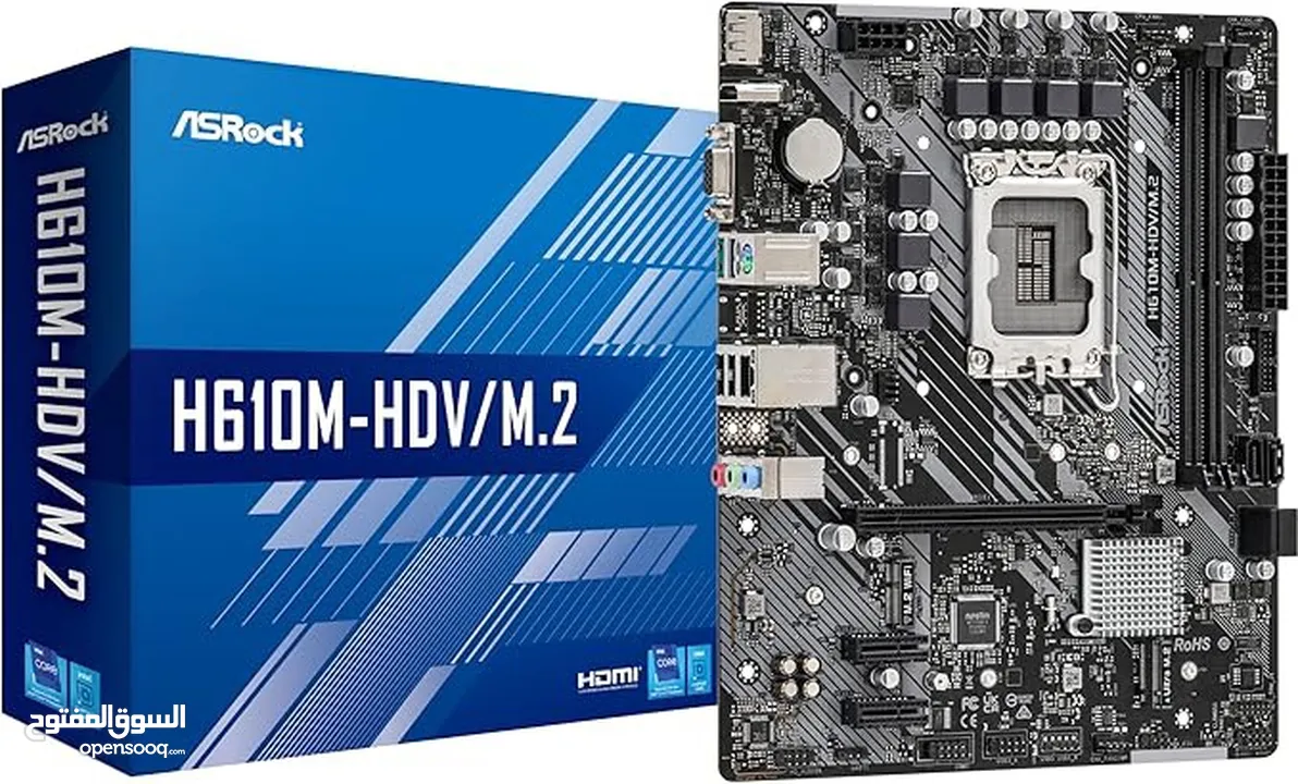 ASRock H610M-HDV/M. 2 Intel H610 Series CPU