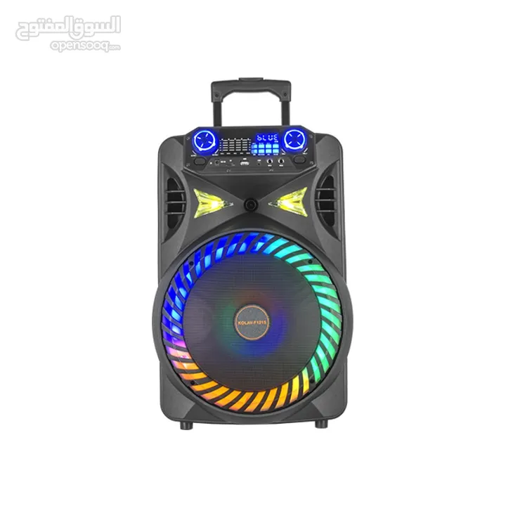 Kolav F1525 Portable Bluetooth RGB Speaker 12 inch سماعه 12 انش متنقلة باضاءة RGB