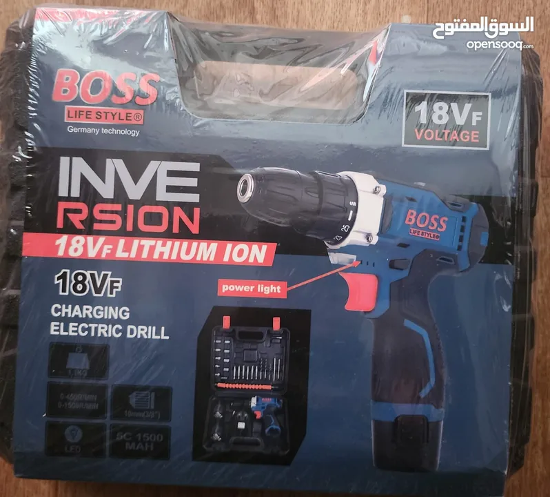 Boss 18 Volt Drill بوس مثقاب 18 فولت