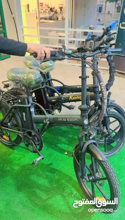 بسكليت كهربا مستعمل بحالة ممتازة من نوع ايكموشن موديل 2024