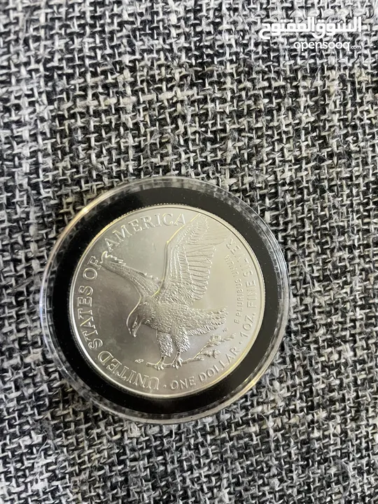 عملات فضيه أوزان مختلفه وعملات قديمه وورقيه silver coin 1 oz and 10 oz