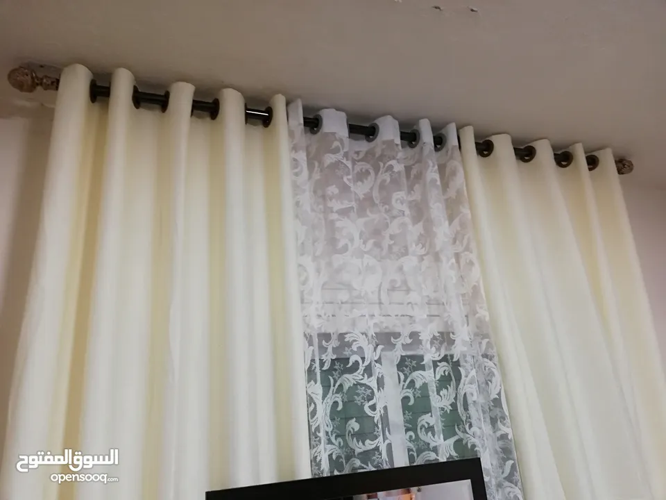 ينتهي العرض الخميس برادي شباك كامل24.99دينار العرض للخميس برادي كل 3قطع 6متر قماش ارتفاع 280سم