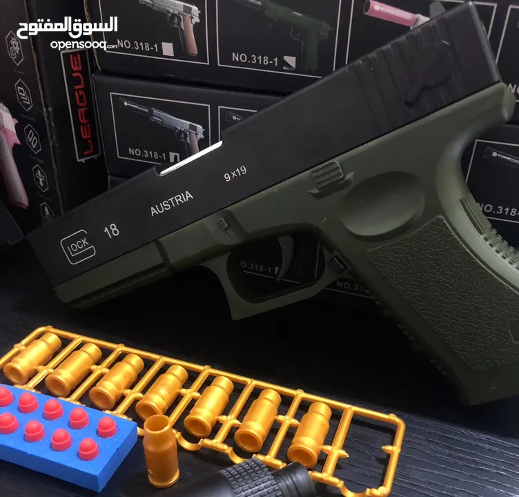 مسدس نيرف : glock gun toy