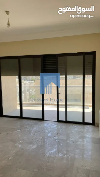 شقة فاخرة للبيع في الشميساني طابق ارضي معلق 230م تشطيب سوبر ديلوكس بسعر مغري لم تسكن