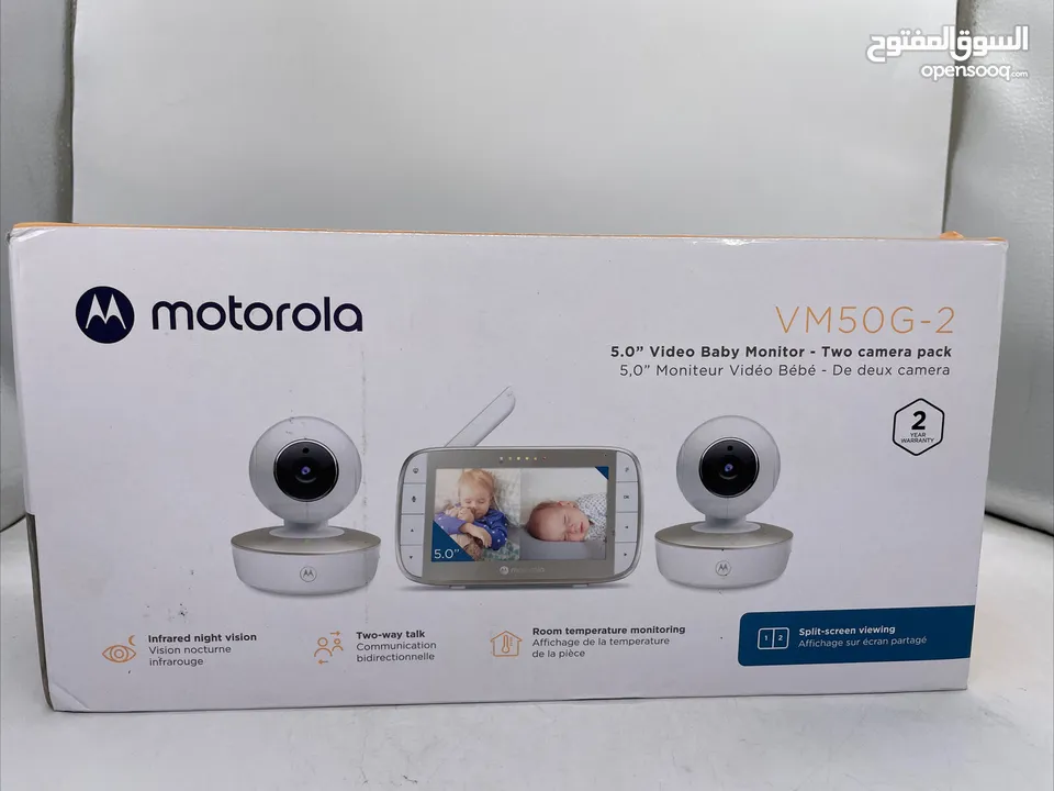 متوفر حاليا كاميرة مراقبة الاطفال موتورولا كاميرتين جديد للبيع غير مستخدم ابدا Motorola baby monitor