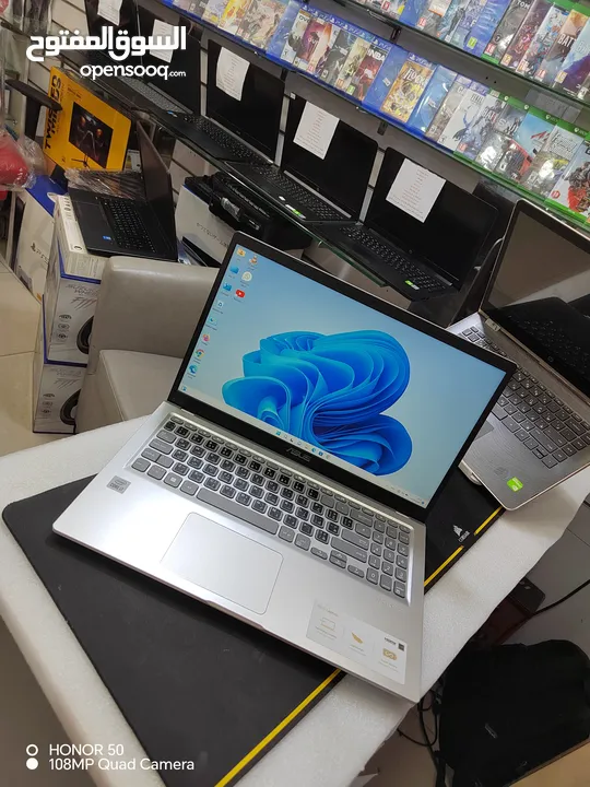 Asus vivobook 15 Core i7 10 generation Ram 16 ddr4 Hard 1000 ssd mt Ultra slam new اسوس الجيل العاشر