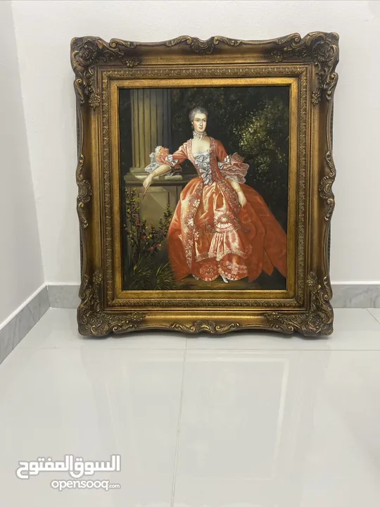 Oil painting women antique