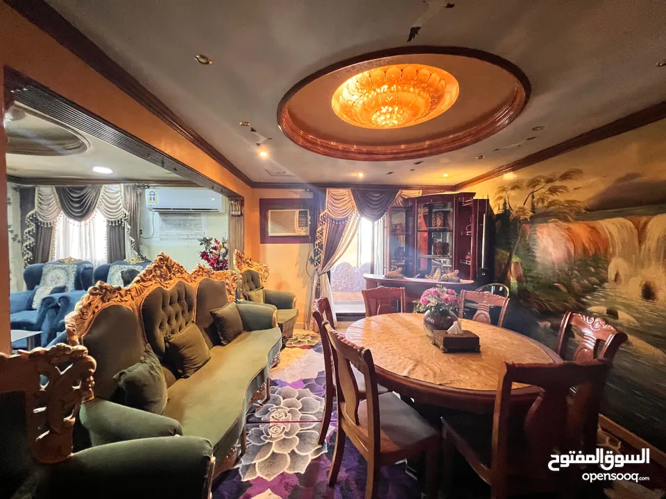 للبيع شقه مفروشه في ام الحصم اطلاله بحريه