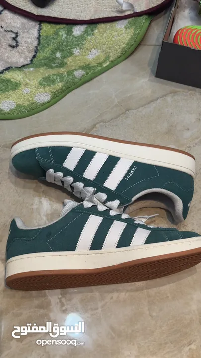 New adidas campus not worn once green colour 45 size shoe master quality