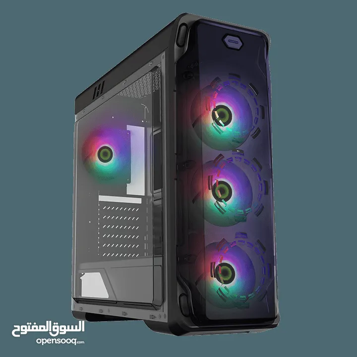 كيس جيمنغ  من جيماكس مضيئ رجب تصميم رهيب GAMEMAX Starlight BK Case Gaming