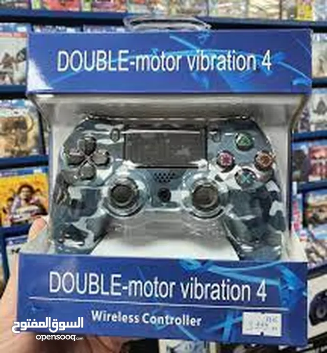 DOUBLE-MOTOR VIBRATION 4 WIRELESS CONTROLLER HD ايدين ألعاب بلايستيشن فور