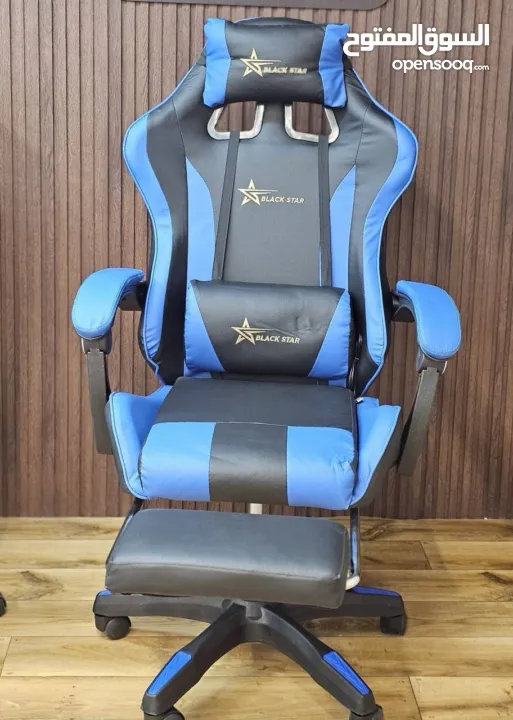 كرسي الجيمنج مع المساج الاصلي Black Star