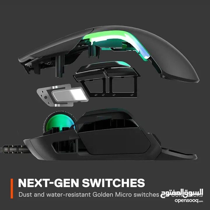 SteelSeries Rival 5 Gaming Mouse with PrismSync RGB الافضل في العالم ستيل سيريس RIVAL 5 جديد مكفول