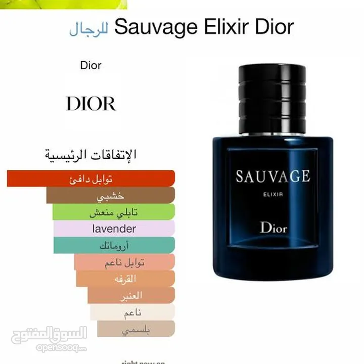 Sauvage Elixir Dior سوفاج الكسير أروماتك للرجال