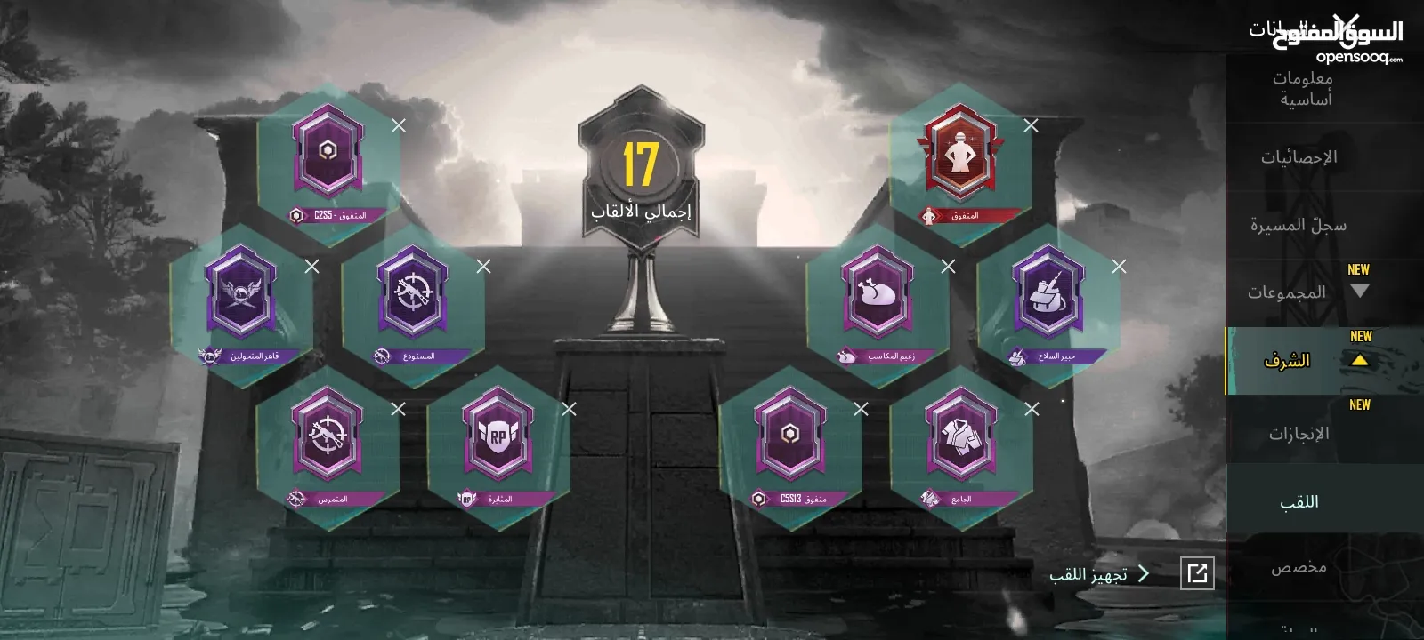 حساب ببجي ممتاز