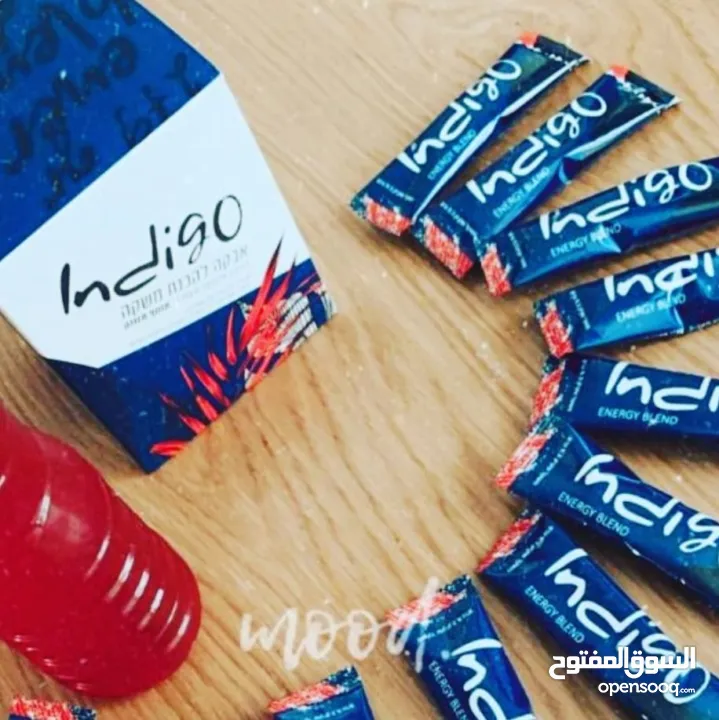 مشروب Indigo طبيعي غني بالمكونات النباتية  Indigo مشروب نباتي لتعزيز النشاط  مشروب صحي بنكهة طبيعية