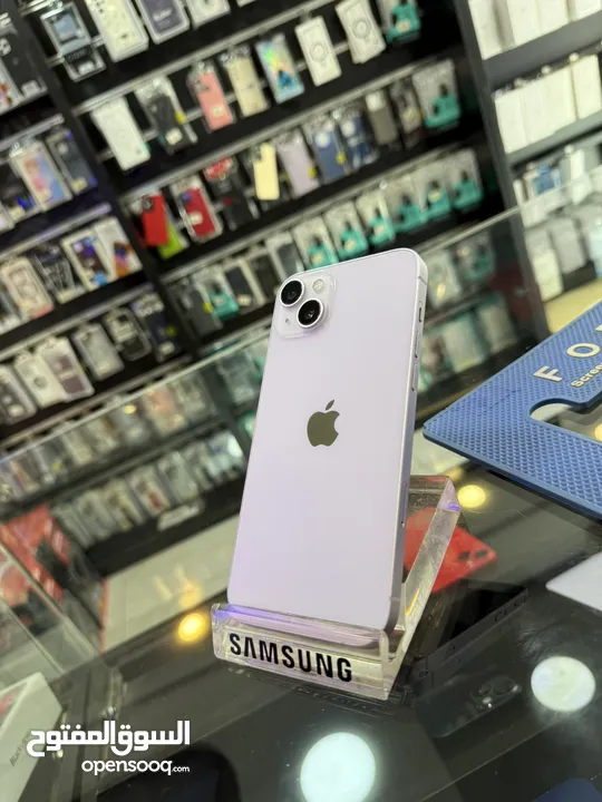 iPhone 14 Plus  128GB بطارية 85% تب نضافة مش مفتوح ولا مغير فيه اي اشي  الجهاز مكفول