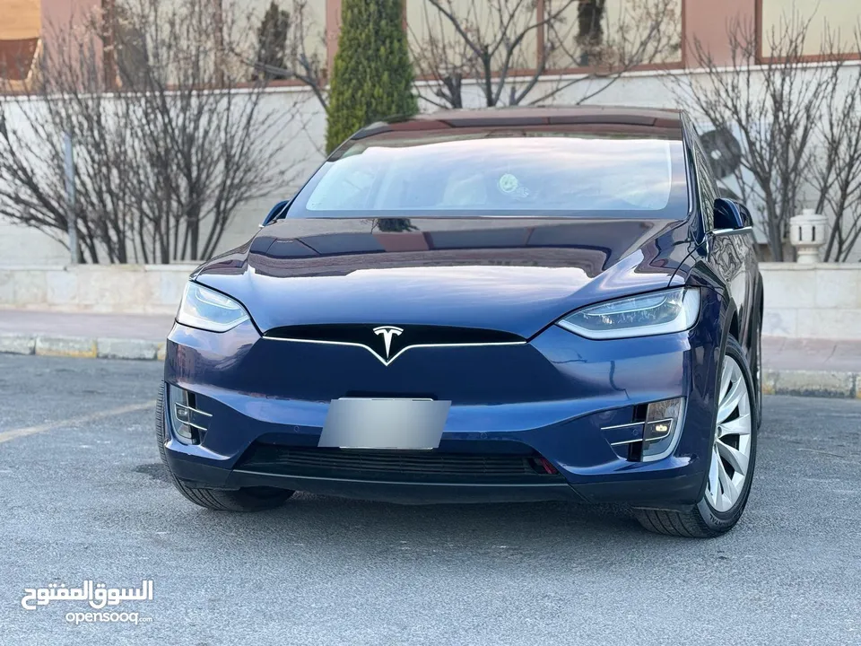 Tesla MODEL X 100D 2018 سيارة تيسلا  موديل x100D 2018 للبيع عدد المسافة 46 الف ميل  فحص كامل