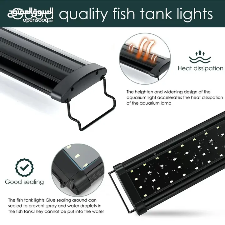 AQQA fish tank light,  إنارة حوض سمك نهري و نباتي