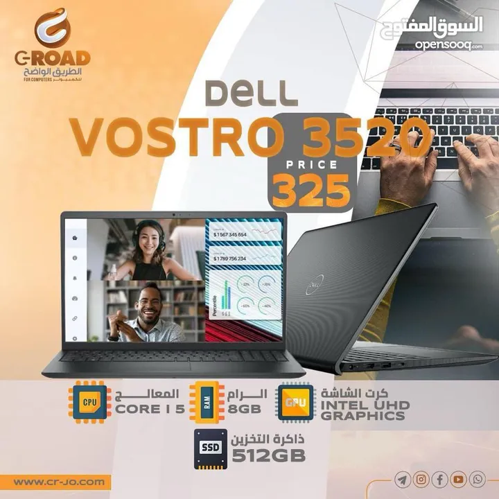 لابتوب ديل آي فايف LAPTOP DELL VOSTRO 3520 i5