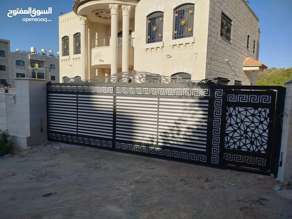 تفصيل ابواب وحراسات ودربزينات وبرجولات حسب المقاس والسعر شامل تركيب وتوصيل