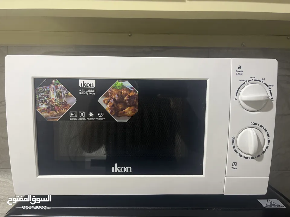 ikon microwave 700 watt 20 lt and blackdecker owen