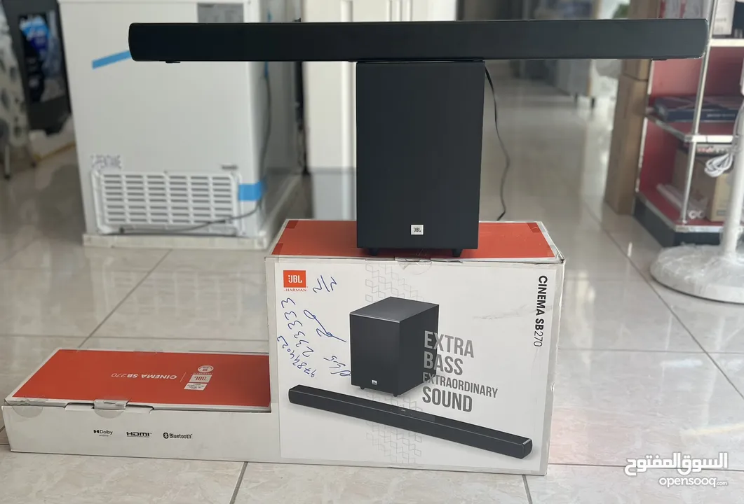 JBL BLUETOOTH SPEAKER CINEMA SB270… NEW AND WITH CARTOON ALSO REMOTE… GUD WORKING CONDITION…