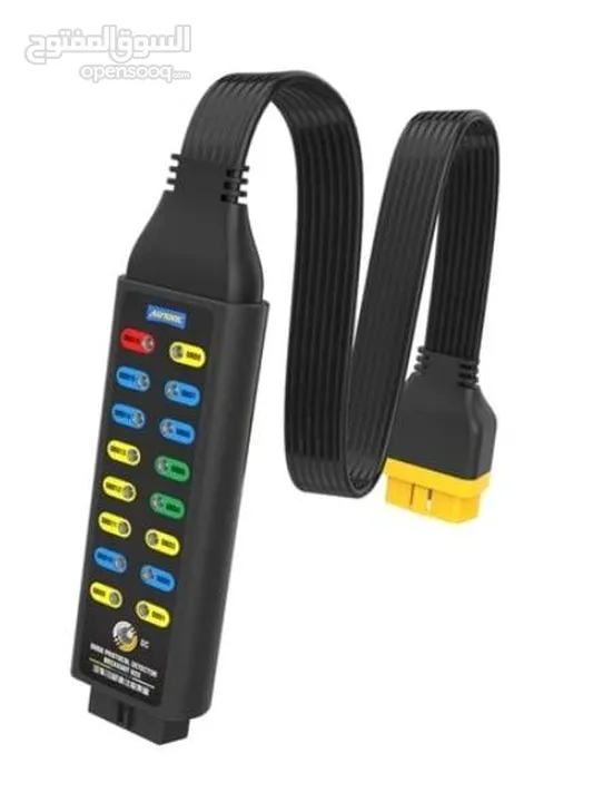 يتوفر لدينا #OBD2_Protocol_detector  * يحتوي على كوابل ملونة لسهولة العمل ...