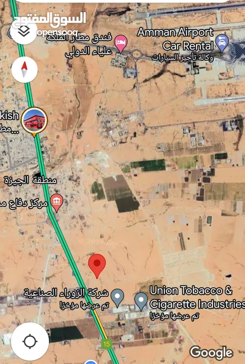 ارض للبيع 810متر بعد جسر المطار مقابل محطة المناصير منطقة شاليهات