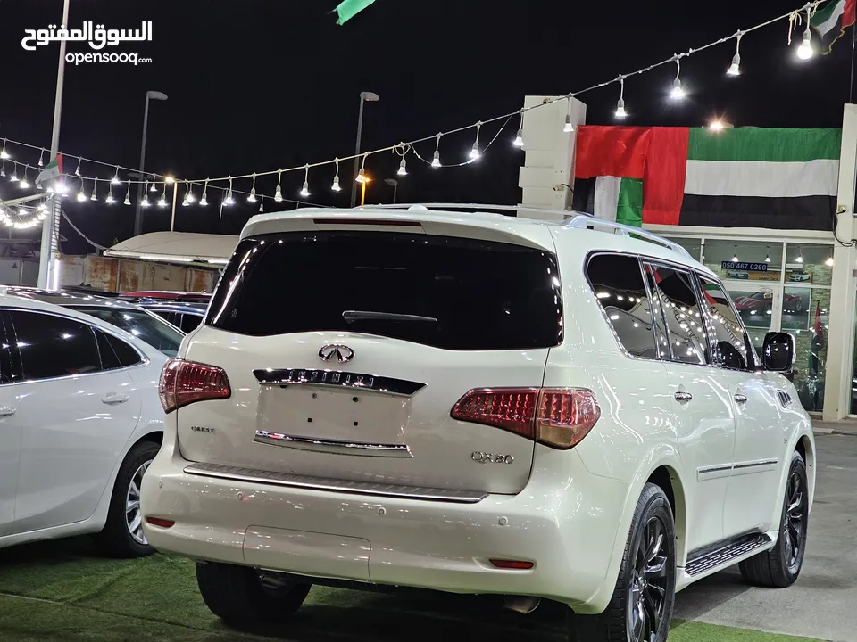 انفنتي QX80 / جديدة كليا حالة وكالة بكل ماتعنيه الكلمة / كاملة المواصفات 7 مقاعد لا تحتاج لدرهم واحد