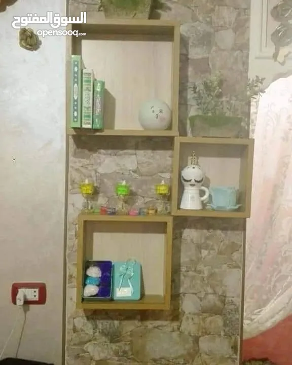 رفوف ديكورات طقم ثلاث قطع فقط5