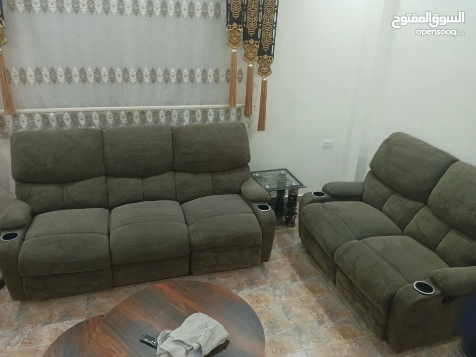 طقم كنب ركلاينر  امريكي حديد 6 مقاعد