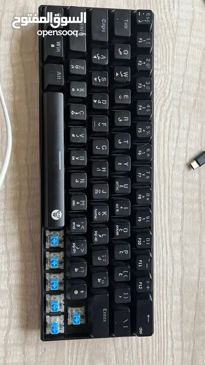 للبيع كيبورد بيكانيكال بلو سويتش rgb بسعر نار