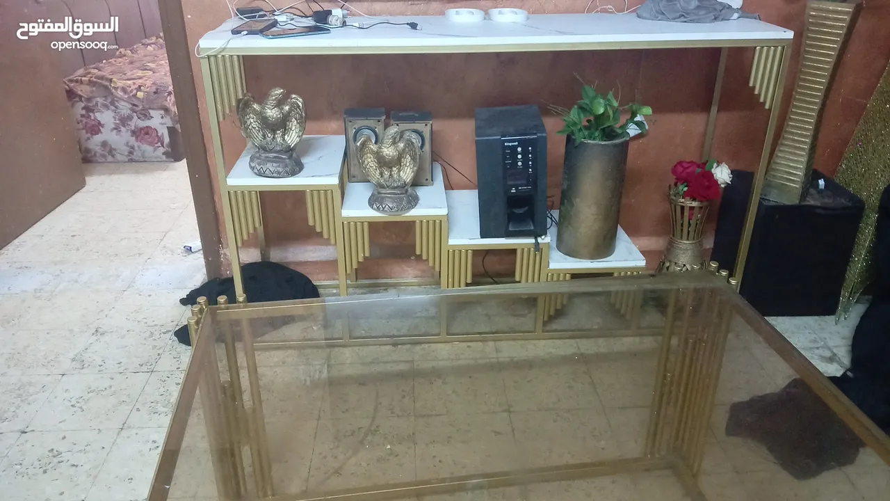 طقم كنب  ومدخل وطقم كنب 18قطع وطقم طاولات