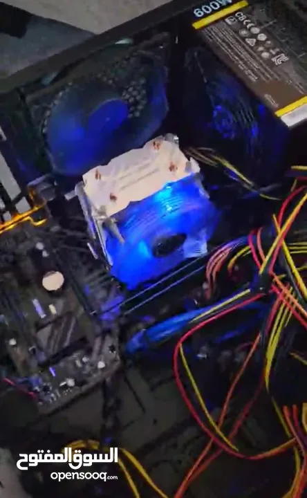 جهاز i7 8700 ram16ddr4  مبرد انتك  باور انتك 600w لوحهB360Hdm  m.2.256 HDD500g