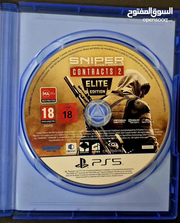 سيديات بلايستيشن 5 بحالة الوكالة العاب ممتازة  ghost ps5 sniper ps5 crash ps5 ......................