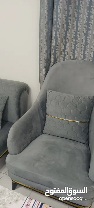 Grey sofa set