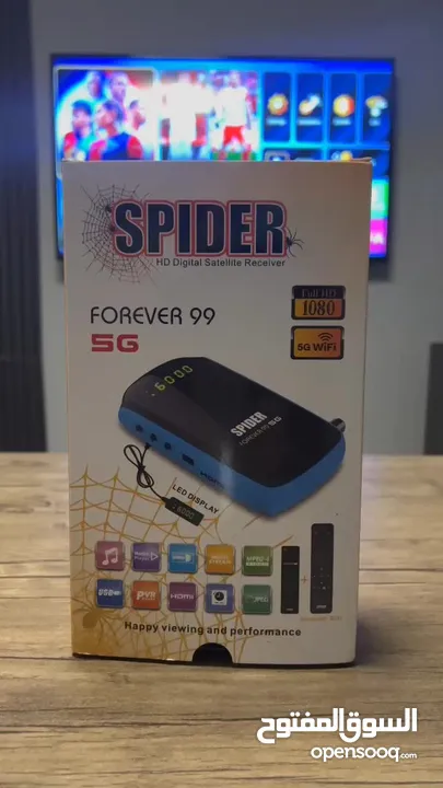 ريسيفر Spider سبايدر 5G Forever 99 مع اشتراك لمدة 10 سنوات شامل توصيل مجانا