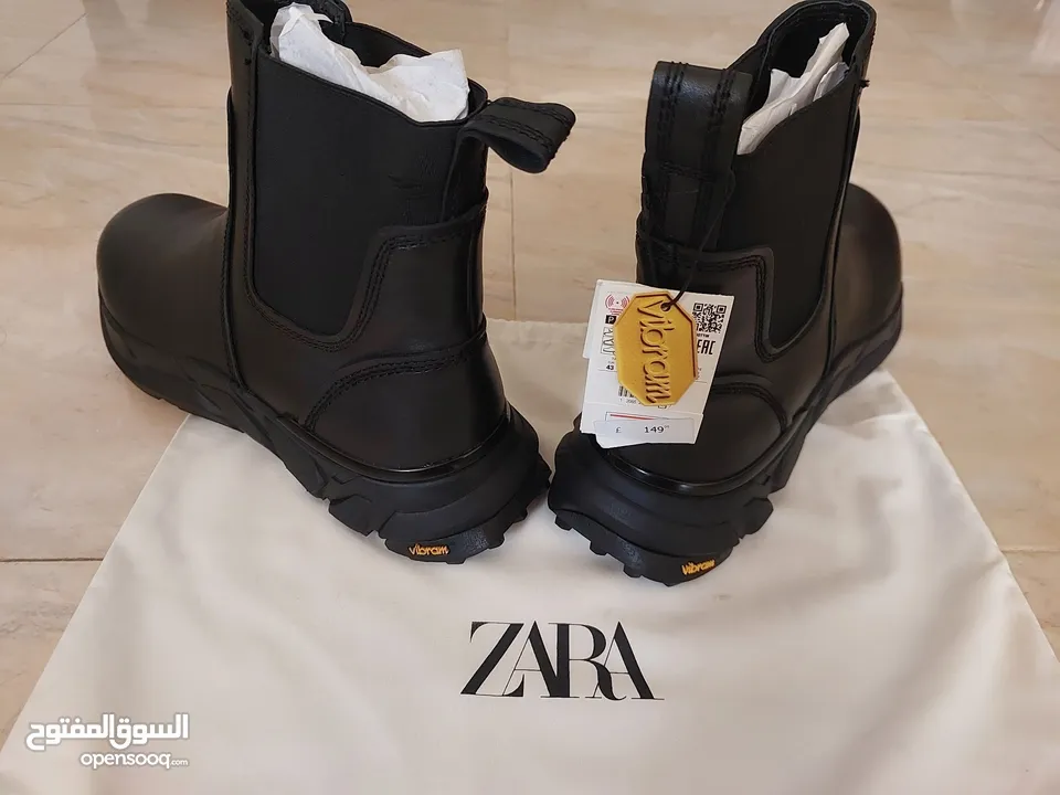 ZARA BLACK ANKLE BOOTS 2024 NEW.