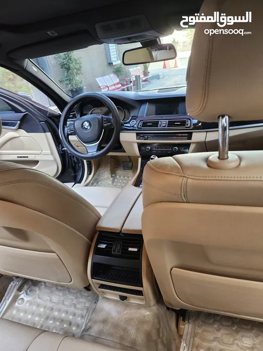 BMW 520 موديل2014 فحص كامل فل كامل   ممشى قليل بحالة الوكالة