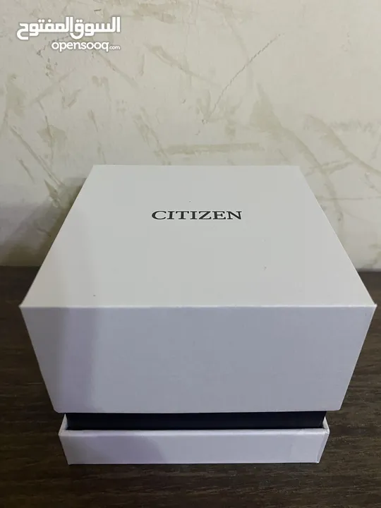 ساعة CITIZENS الاصلية المضادة للماء بلكستك الاسود والقلب الازرق الداكن-سبورتي كاجويل