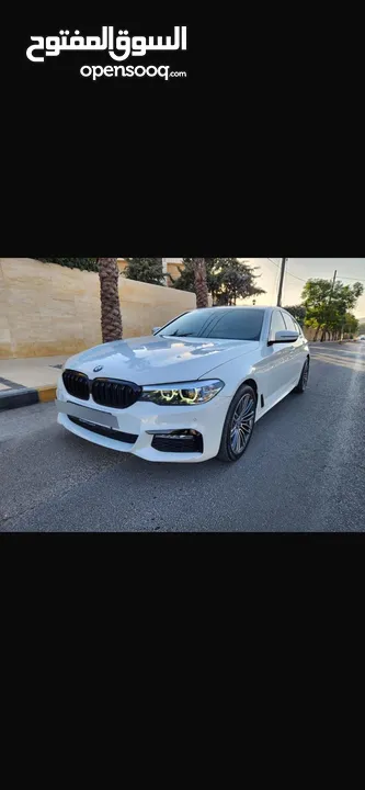 بي ام دبليو موديل 530e موديل 2019 كيت M لون ابيض فل كامل فحص كامل