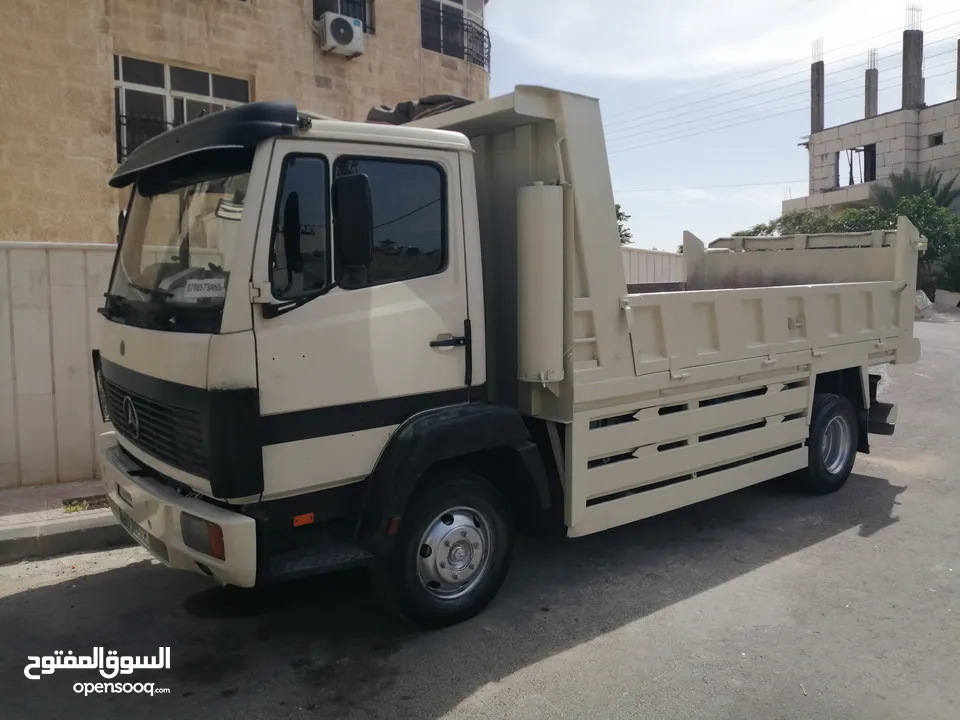قلاب مرسيدس 817 للبيع فحص كامل موديل 94 ماتور 20 اسود انتر كولر محور 370