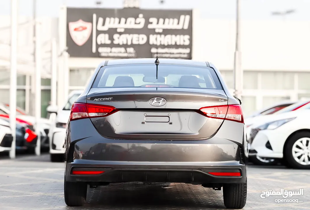 Hyundai accent 1.6L  2021 GCC  Original Paint & accident free  in excellent condition  790 P.M