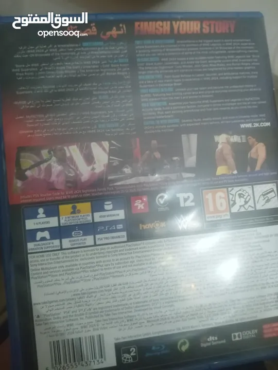 لعبه مصارعه WWE2K24 عربيه نسخه ps4