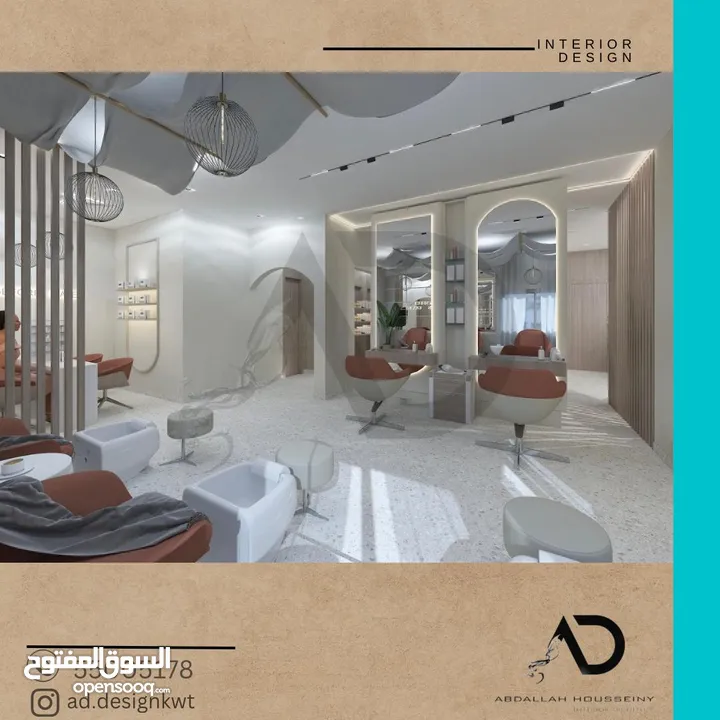 تصميم وتنفيذ وتشطيب ديكورات داخلية وبوث معارض ( المشاريع السكنية والتجارية) تسليم مفتاح م. ديكور