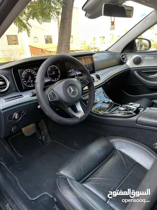 Mercedes E220D  بانوراما  موديل 2017 برخصة  دهان شركة  فل اضافات  امكانية البدل وارد  كرتونه سيارة